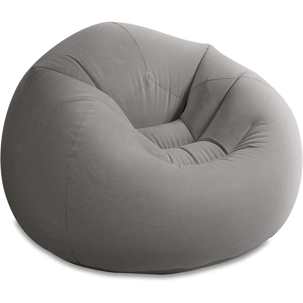 Gray inflatable beanbag lounge chair available for EventRent AZ events
