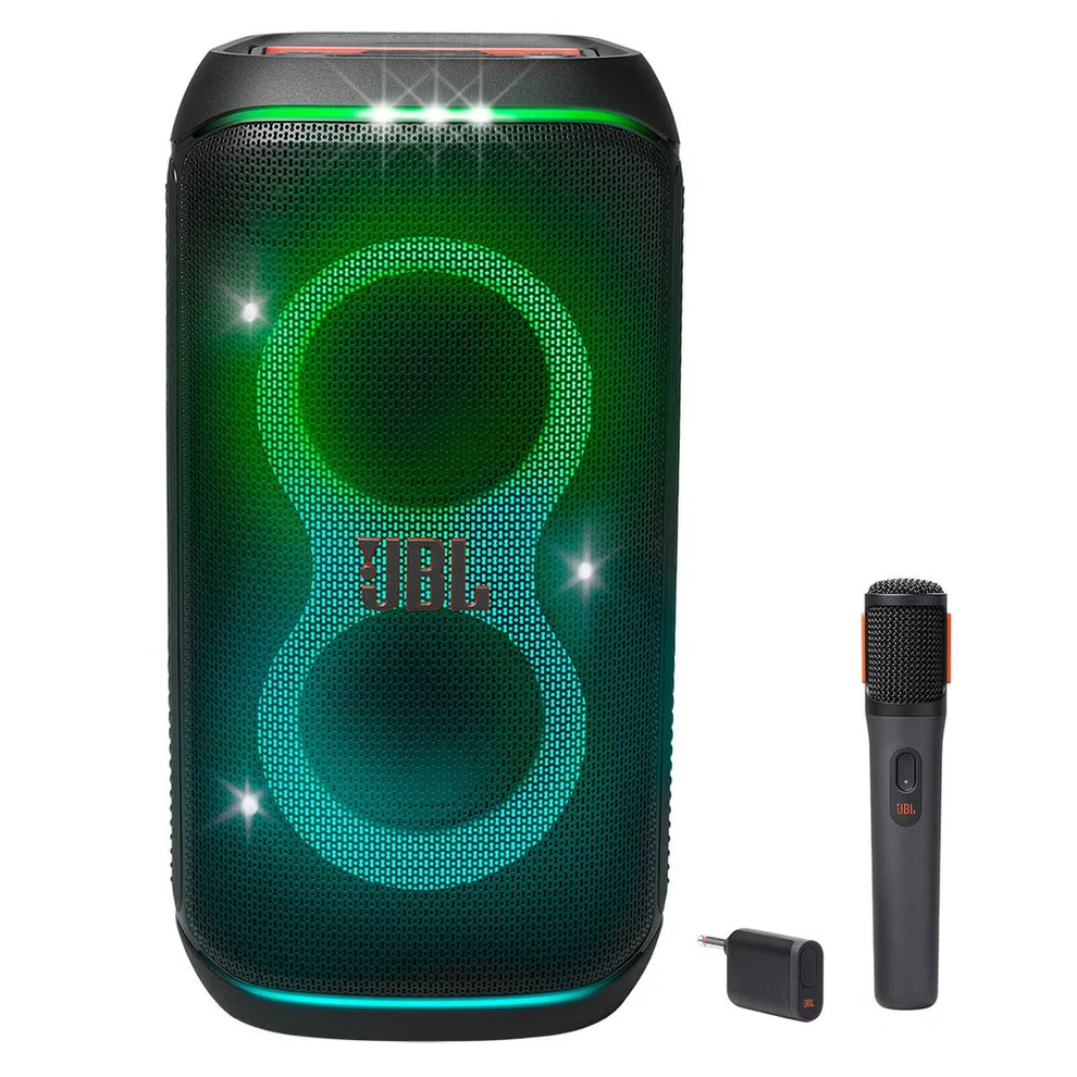 Powerful wireless JBL party speaker with a wireless microphone